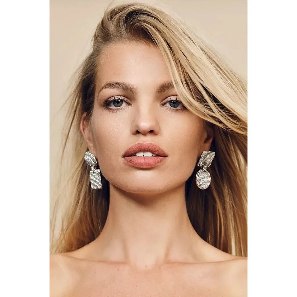 Lele Sadoughi Pave Mixed Shape Earrings in Crystal